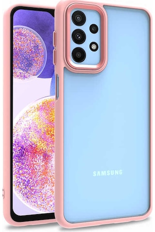 Zore Galaxy Uyumlu A23 Kılıf Msra Flora Kapak - Rose Gold Rose Gold