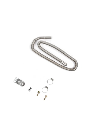 Dianziye Oto Park Heater Inox Füm Borusu, Helikal İğne Dairesi, Dalgalı Egzos Borusu, 120cm Uzunluk + Burgu Aparatı, Dayanıklı Malzeme, Egzos Atımı Erişimi