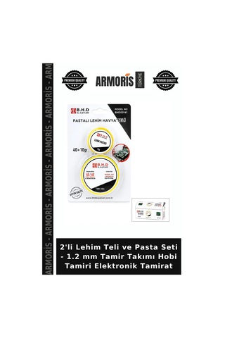 2'li Lehim Teli Ve Pasta Seti - 1.2 Mm Tamir Takımı Hobi Tamiri Elektronik Tamirat