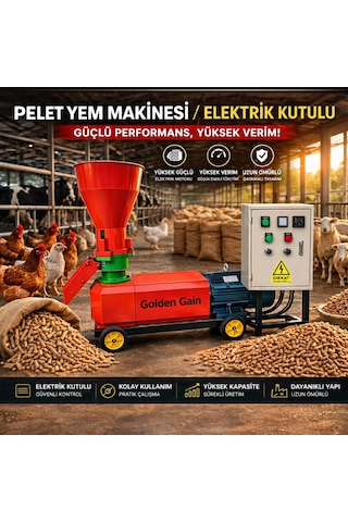 Kl-200 Pelet Yem Makinesi-elektrik Panolu