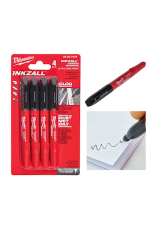 İnce Uçlu Marker 24 Parça Set Milwaukee T4932492096