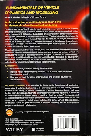 Fundamentals Of Vehicle Dynamics And Modelling: A Textbook For Engineers With Illustrations And Examples