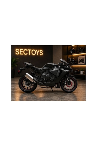 1:12 Ölçek Yamaha Yzf-r1 Model Diecast Motosiklet Kutulu Lisanslı Yamaha Yzf-r1 Siyah