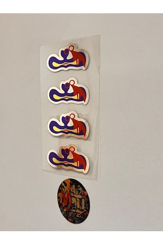 Nazar Boncuğu Etiketçilere Özel Suya Güneşe Dayanaklı Kaliteli Ürün 4 Adet Etiket Çok Renkli