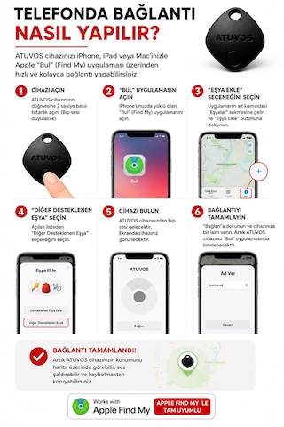 Vostag Akıllı Takip Cihazı İos Uyumlu 1