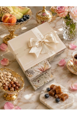 La Marmelato El Yapımı Fransız Makaronu 48'li 8 Lezzetli Premium Hediye Kutusu Seti No 7