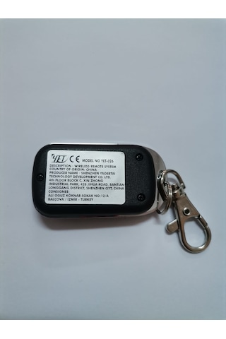 Kepenk-Garaj Açıcı Kumandası 433 Mhz