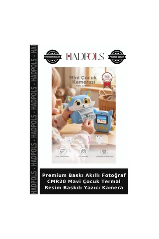 Premium Baskı Akıllı Fotoğraf Cmr20 Mavi Çocuk Termal Resim Baskılı Yazıcı Kamera