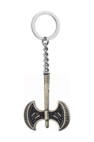 Herşey Nota Savaşçı Viking Balta Eskitme Metal Anahtarlık