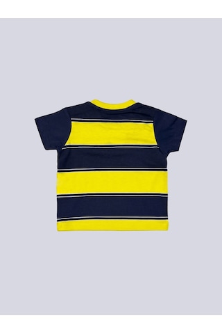 Fenerbahçe Sarı Lacivert Çubuklu Bebek Tshirt Lacıvert-sarı