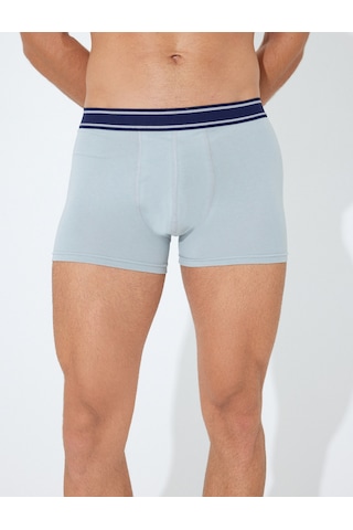 Koton 3'lü Boxer Seti Baskılı Çok Renkli Pamuklu Gri 5wlm90025mk Gri