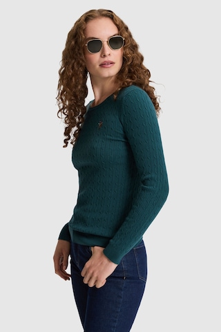 U.S. Polo Assn. Kadın Yeşil Basic Kazak 50331602 Vr060 Eden Green
