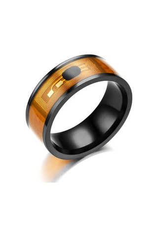 Nfc Akıllı Yüzük Ejderha Desen Taşınabilir Kompakt Giyen Kimlik Tanıma Cihazı Çipli Çok Fonksiyonlu Parmak Takı Rose Gold