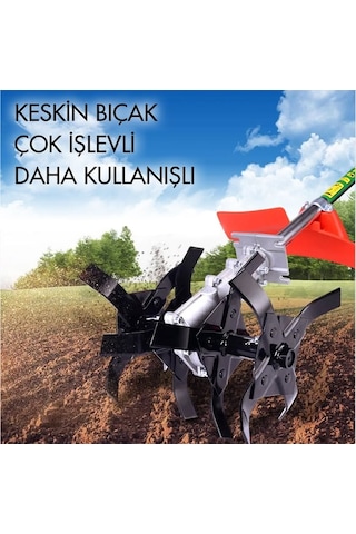 Hsgl Tırpan Yan Ve Sırt Çapalama Aparatı 26mm 9 Diş Derin Çapalama Aparatı