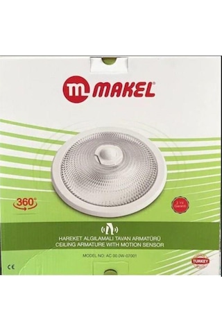 Makel Sensörlü Tavan Armatürü 10 Adet Koli Beyaz