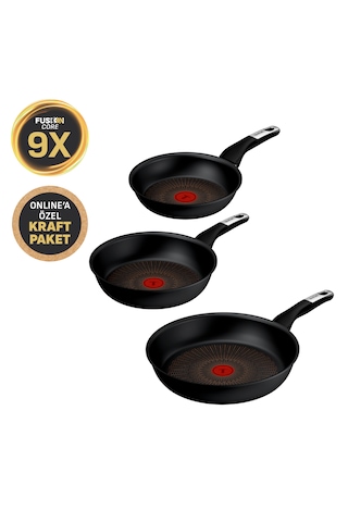 Tefal Explore Fusion Core 9X 3'lü Tava Seti - 20/24/28 Cm