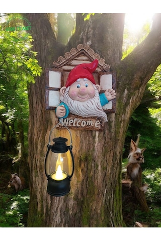 Fenerli Welcome Cücesi Dekoratif Kapı Ve Duvar Süsü Kırmızı