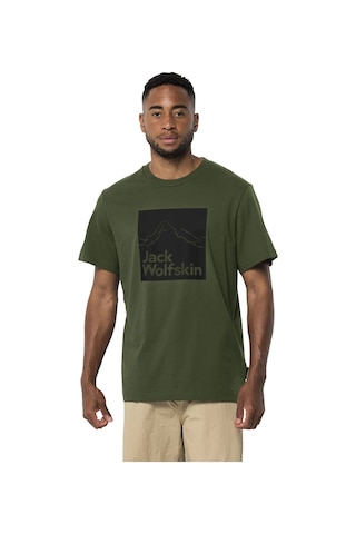 Jack Wolfskin Brand Erkek Outdoor Tişört - Greenwood Haki