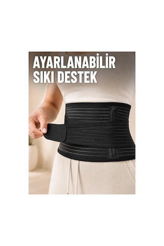 Genel Markalar Elastik Bel Destek Korsesi Ayarlanabilir Cırtlı Sıkma Bantlı Bel Kemeri Standart Standart