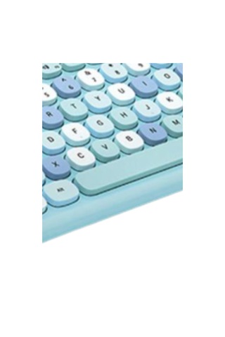 Büro Ev Ofis Bilgisayarı İçin Sevimli Mavi Klavye Mouse Seti Diğer