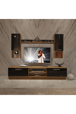Decoraktiv Eko 5dab Mdf Dvd Tv Ünitesi Tv Sehpası Pera - Siyah