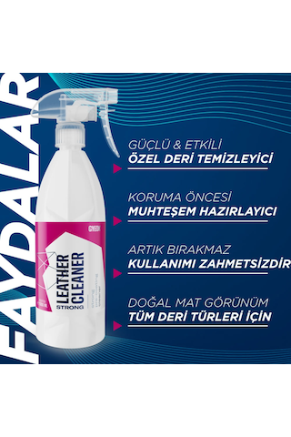 Gyeon Q²M LeatherCleaner Strong Güçlü Deri Temizleyici - 1000 ML