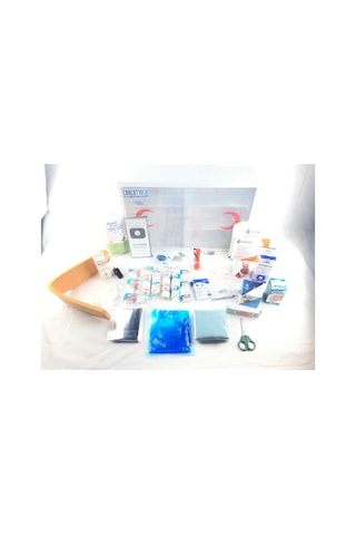 ERKENTMED PLASTİK ECZA DOLABI DUVAR TİPİ İÇİ DOLU (STANDART SET İÇERİK) Beyaz