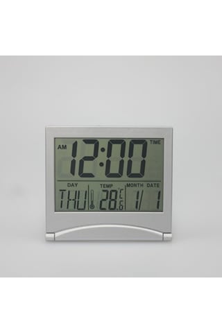 Primepickings Otomatik Arkadan Aydınlatmalı, Takvimli, Sıcaklık Ve Nem İzleyici Büyük Atomik Duvar Saati - Pill A