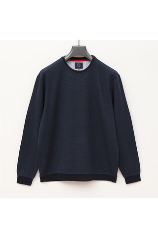 Dio Rise Erkek Uzun Kol İnce Sweatshirt - Czt-130 - Mavi - Lacivert Mavi - Lacivert