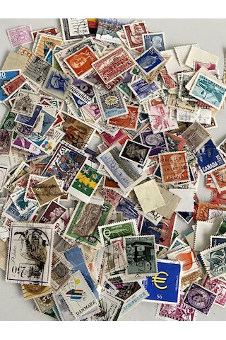 Damgalı Dünya Pulu Lotu 200 Adet - Yabancı Posta Pulu