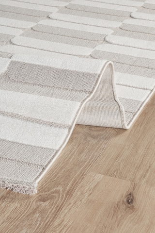 Kaşmir Halı İskandinav Otto Beige 80x300 Cm Salon Mutfak Halısı Yolluk Bej