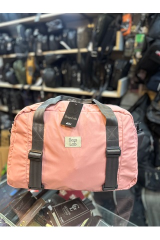 Bagslab Pembe Su Geçirmez Kumaş Seyahat Spor Çantası-1009 Pembe
