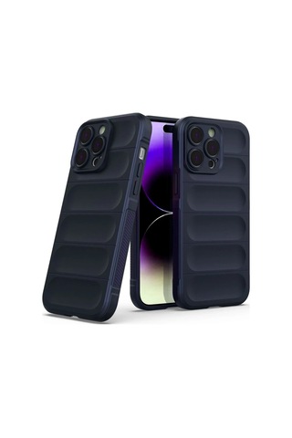 Mey İthalat Apple, Uyumlu iPhone 15 Pro Max Kılıf Optimum Silikon - Lacivert