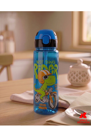 750 Ml Pipetli Su Matarası Çok Renkli