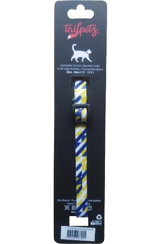 Tailpetz Cat Color Easy & Safety Lock Cut Ayarlanır Kedi Boyun Tasması