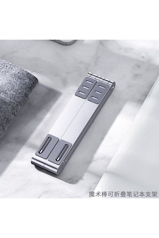 Vkemall Alüminyum 3'ü Bir Arada Taşınabilir Tutucu: Dizüstü Bilgisayar, Telefon Ve Tablet İçin Kompakt Gümüş Stand