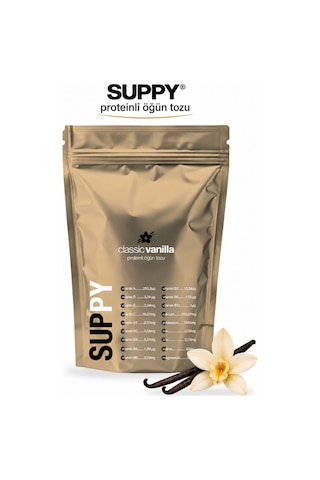 Suppy Classic Vanilla Vanilyalı Proteinli Öğün Tozu 600 G Vanilya