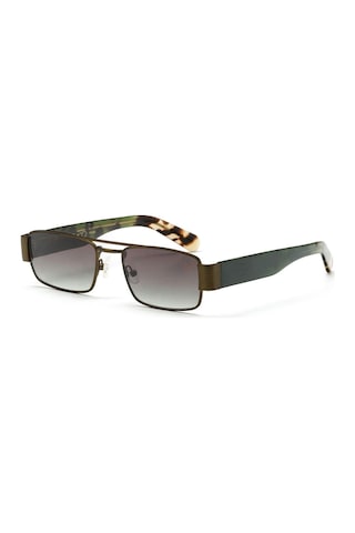 Kilian Sesto C3 54 Unisex Dikdörtgen Yeşil Metal Güneş Gözlüğü Yeşil