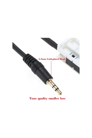 Maiyame 3.5mm Aux Ses Kablosu, Citroen Ve Peugeot Araçları İçin Mp3 Oynatıcı Bağlantı Adaptörü, Vdo Ve Rd4 Cd İle Uyumlu, Plug & Play Kurulum