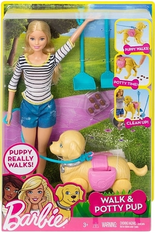 Barbie ve Tuvalet Eğitimindeki Köpeği Köpekli Barbie