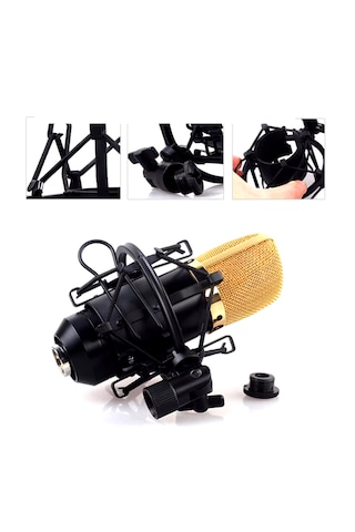 Yayın Stüdyo İçin Mikrofon Tutucu Plastik Shock Mount - Al4725