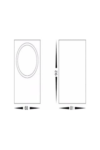 Kırmızı Işık Iç Dış Mekan Dekoratif Modern Lüks Aplik - Antrasit Diğer