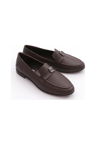 Dgn 505 Kadin Loafer Ayakkabi Kahve Napa
