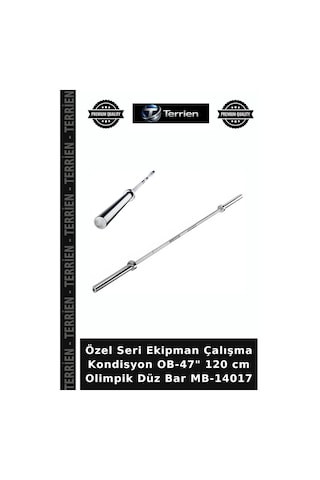 Özel Seri Ekipman Çalışma Kondisyon Ob-47" 120 Cm Olimpik Düz Bar Mb-14017