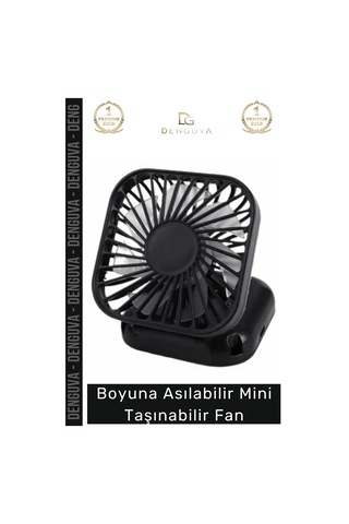 Vantilatör Boyuna Asılabilir Usb Şarjlı Sessiz Ergonomik Hands Free Hafif Modern Mini Taşınabilir E