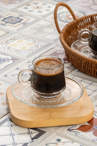 Grandora Şık 6 Lı Kahve Fincan Takımı 85 Ml Şeffaf