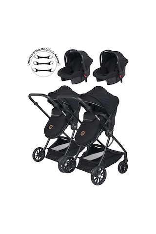 Baby Home 1010 Ayrılıp Birleşebilen Travel Sistem İkiz Bebek Arabası