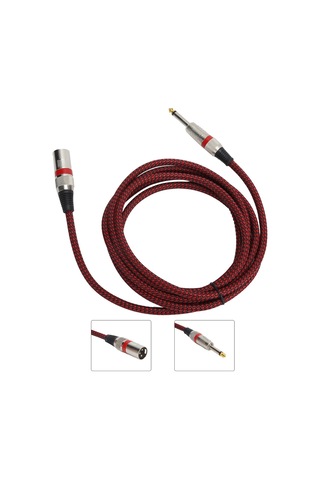 Jorındo Xlr - 6,35 Mm 1/4 İnç Erkek Kablo Dengeli Sinyal Bağlantı Mikrofon Kablosu Jd6012