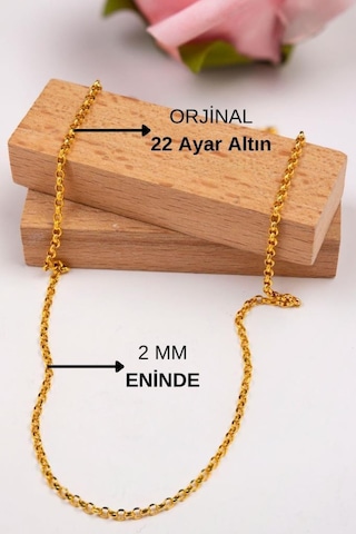 Latif Kuyumculuk 22 Ayar Unisex Doç 50 CM Altın Zincir Lkznc1092