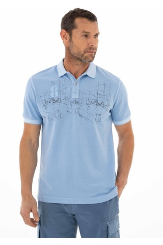 AR-MA Arma Erkek Regular Fit Parça Boyama Polo Yaka Tişört 001